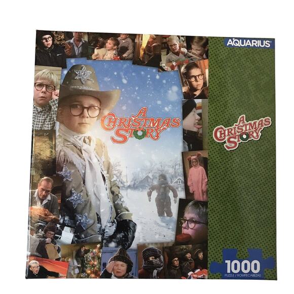 A Christmas Story Jigsaw Puzzle 1000 Pieces by Aquarius 20” x 28” Movie TV Show - Picture 1 of 4